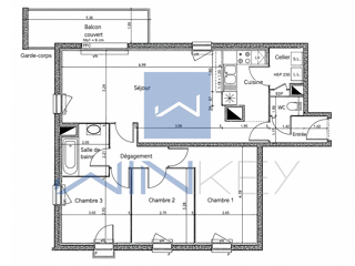  Appartement à vendre 4 pièces 79 m²