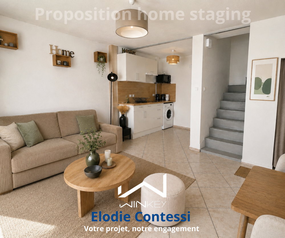 MAISON À BOLLÈNE, 2 CHAMBRES, BALCON.