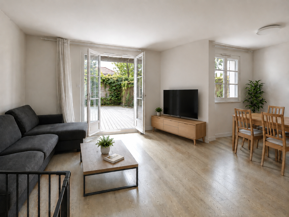 Vente Maison Nanterre Plateau - Maison 5P - Terrasse 90m2 Sud-Ouest - 2 stationnements - Proche Puteaux/La Défense Nanterre