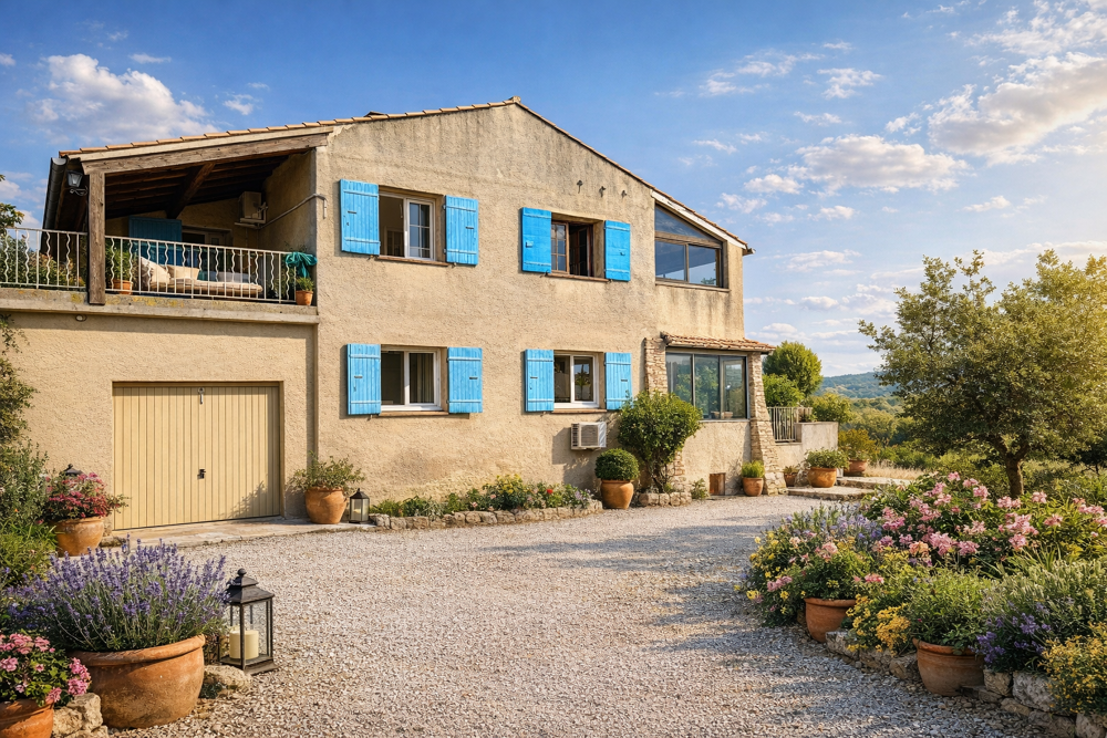 Vente Maison MAISON DIVISEE EN  2 APPARTEMENTS DE 80 M2  CHACUN -TERRAIN 1500 M2 - GRAND GARAGE - VUE MONT VENTOUX Tulette