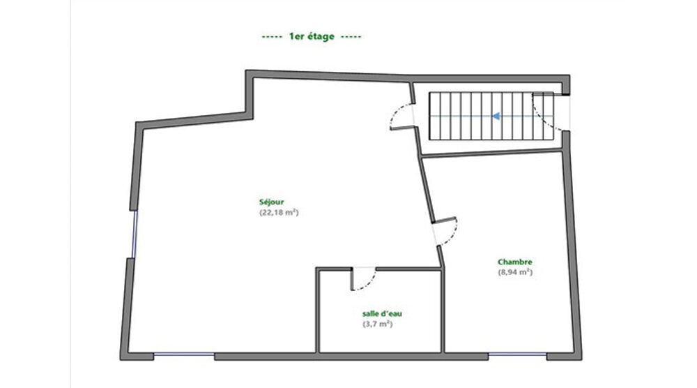 Vente Appartement CHARMANT F2 AVEC POUTRES APPARENTES ET PARKING   PLAISIR Plaisir
