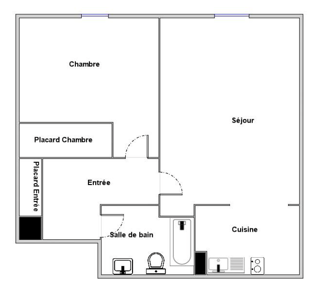  Appartement � vendre 2 pi�ces 39 m�