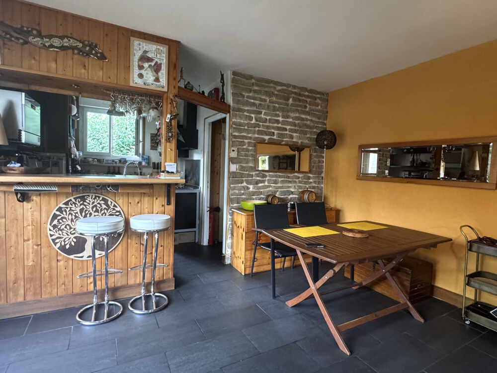 ensemble immobilier : maison rénovée + chalet a rénover sur 1600 m2 terrain