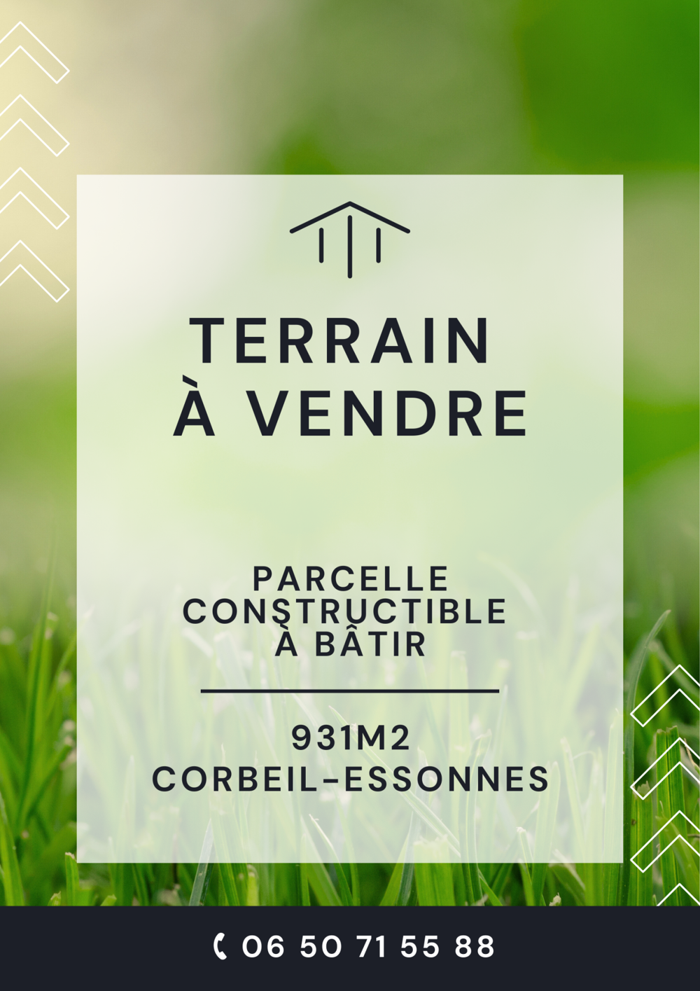 Vente Terrain Terrain à bâtir 931m2 : donnez vie à votre projet immobilier ! Corbeil essonnes