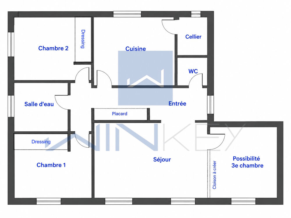 RENNES Francisco-Ferrer / Landry - Appartement 85 m2 - 2 ou 3 chambres - Parking