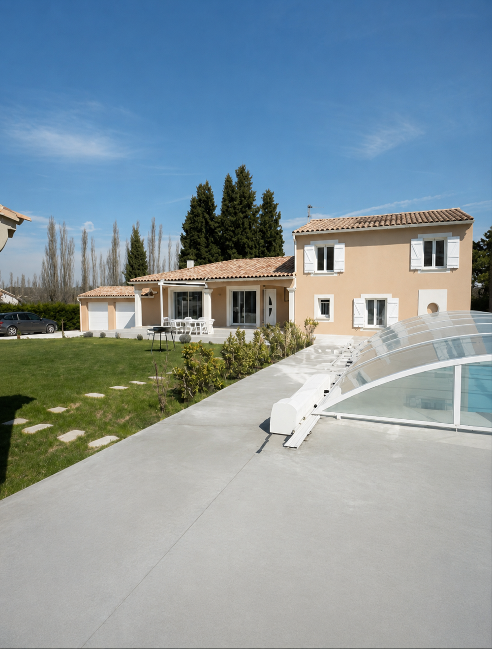 EXCLUSIVITÉ - SAINT PAUL TROIS CHATEAUX - MAISON 180 M2 HABITABLES - 5 CHAMBRES - PISCINE - GARAGE - TERRAIN 1