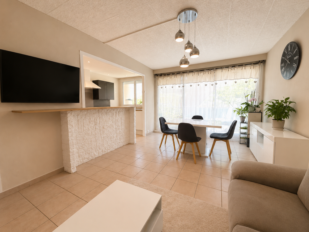 Nathalie SINARD vous présente à LAPALUD - APPARTEMENT SANS TRAVAUX 66 m2 - 3 CHAMBRES - BALCON - CAVE - RESIDE