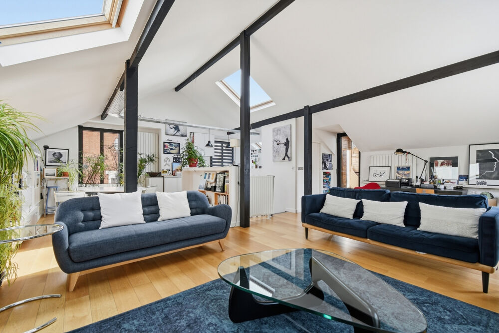 Nanterre Plateau du Mont-Valerien  Maison familiale · Espace de vie de plus de 50 m2 esprit loft