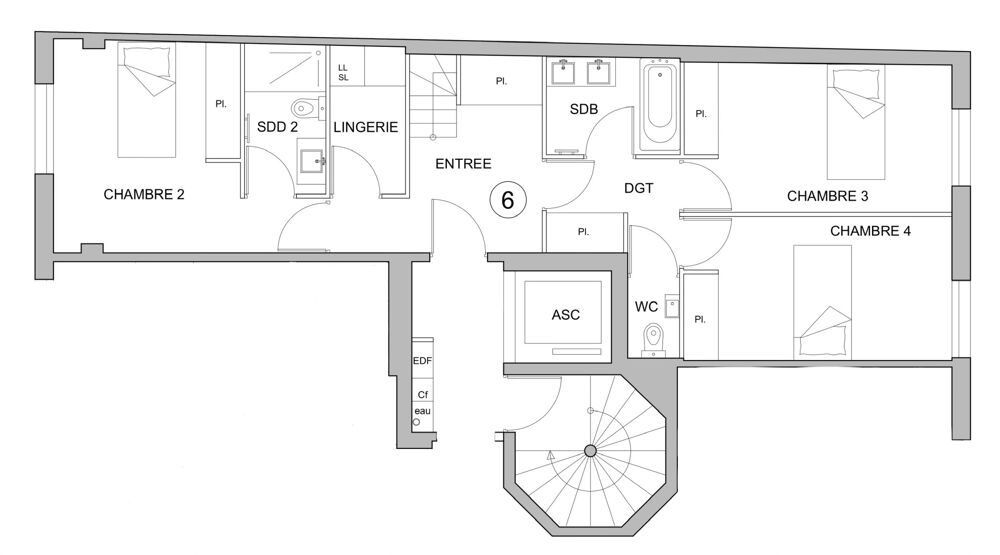 Vente Duplex/Triplex EXCEPTIONNEL A BORDEAUX-NANSOUTY - DUPLEX T5 AVEC TERRASSE PLEIN SUD Bordeaux