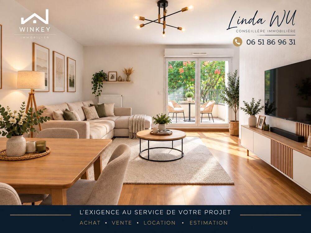 Vente Appartement T2 de 47 m2 Parc en Seine, avec terrasse et parking Villeneuve le roi