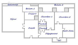  Appartement � vendre 3 pi�ces 70 m�