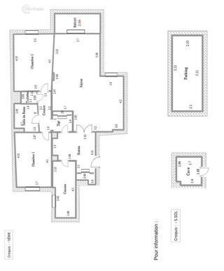  Appartement � vendre 3 pi�ces 91 m�