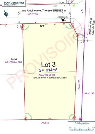  Terrain � vendre 914 m�