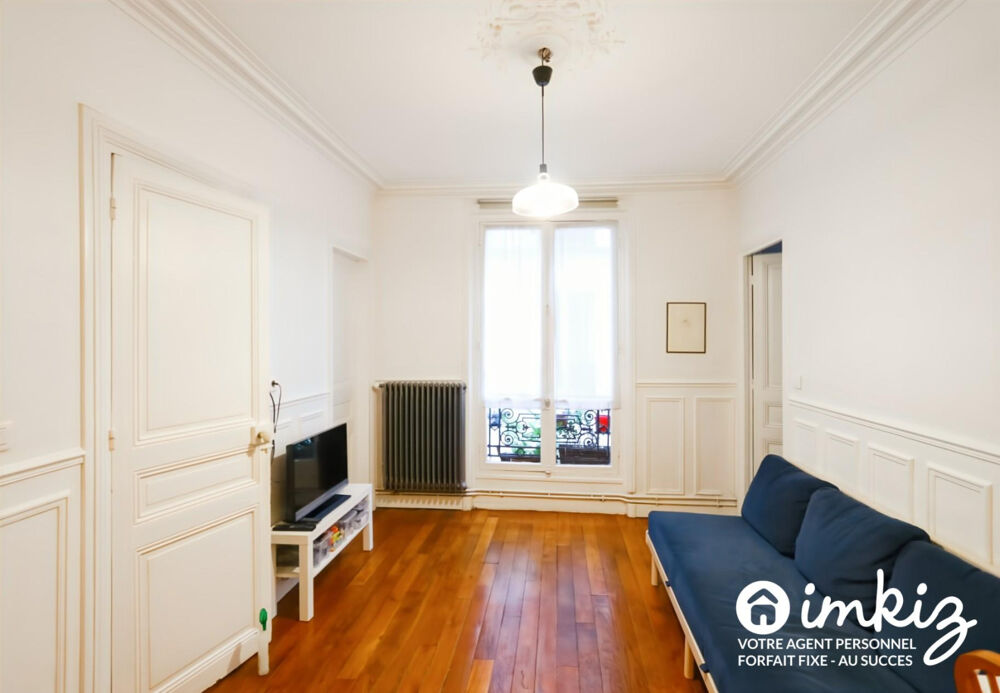 Vente Appartement 3P de 48,15 m² charme de l'ancien, calme sur cour Paris 18