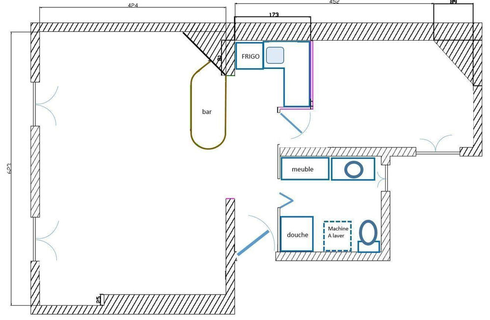 Location Appartement Superbe 2 pièces 46 m2 meublé et lumineux Paris 17