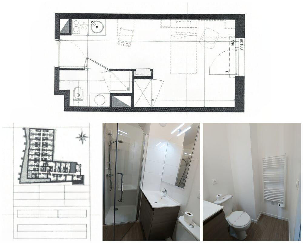 Location Appartement SAINT MICHEL - STUDIO meublé 1 pièce 17,9 m² Toulouse