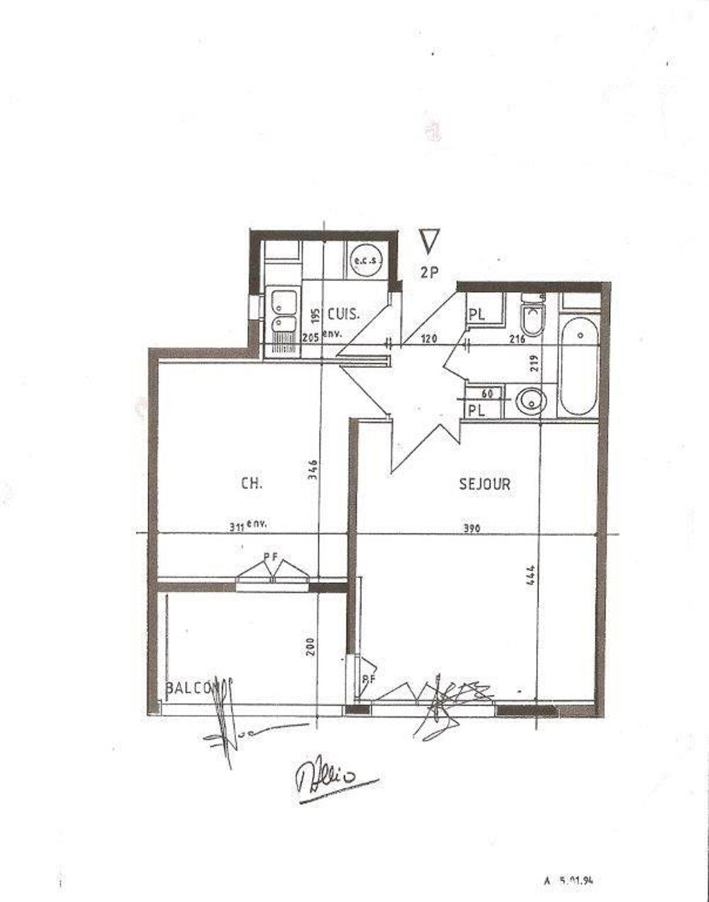 Location Appartement T2 39 m2 bien agencé Paris 10