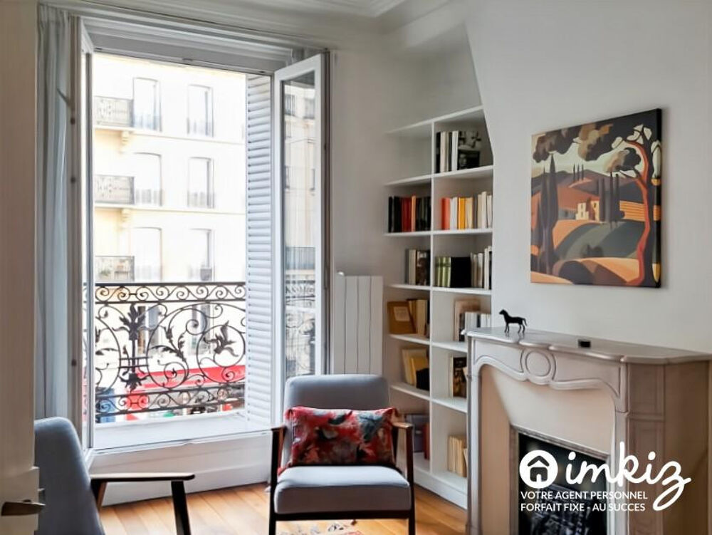Paris 18? 3 pièces avec balcon charme ancien