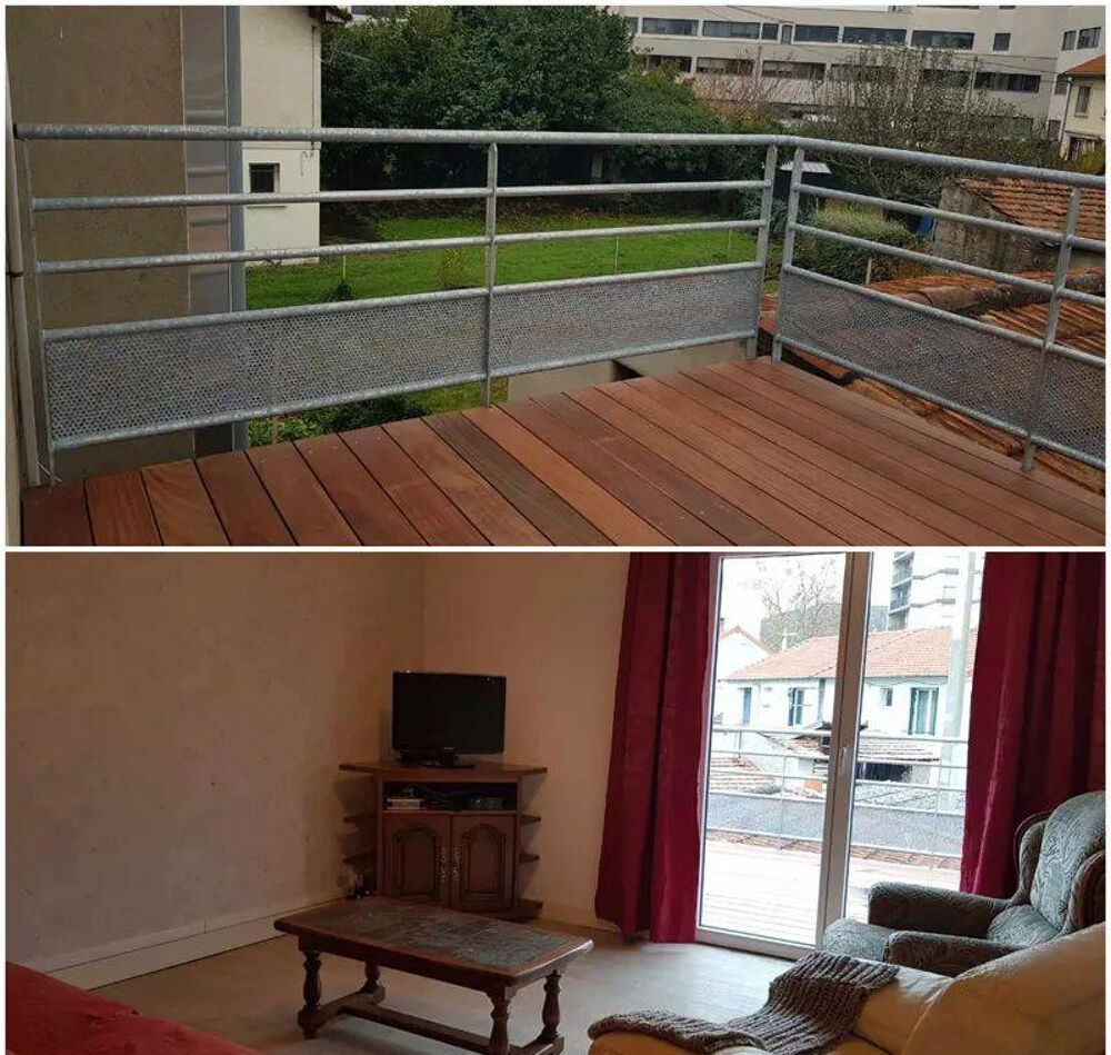 Location Appartement F3 meublé 50m2 +terrasse dans maison à Clermont Clermont-ferrand
