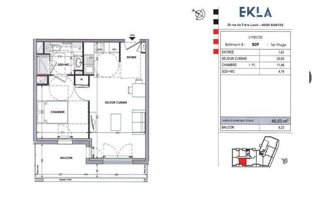 Location Appartement Appartement T2 neuf en bord de Sèvre Nantes