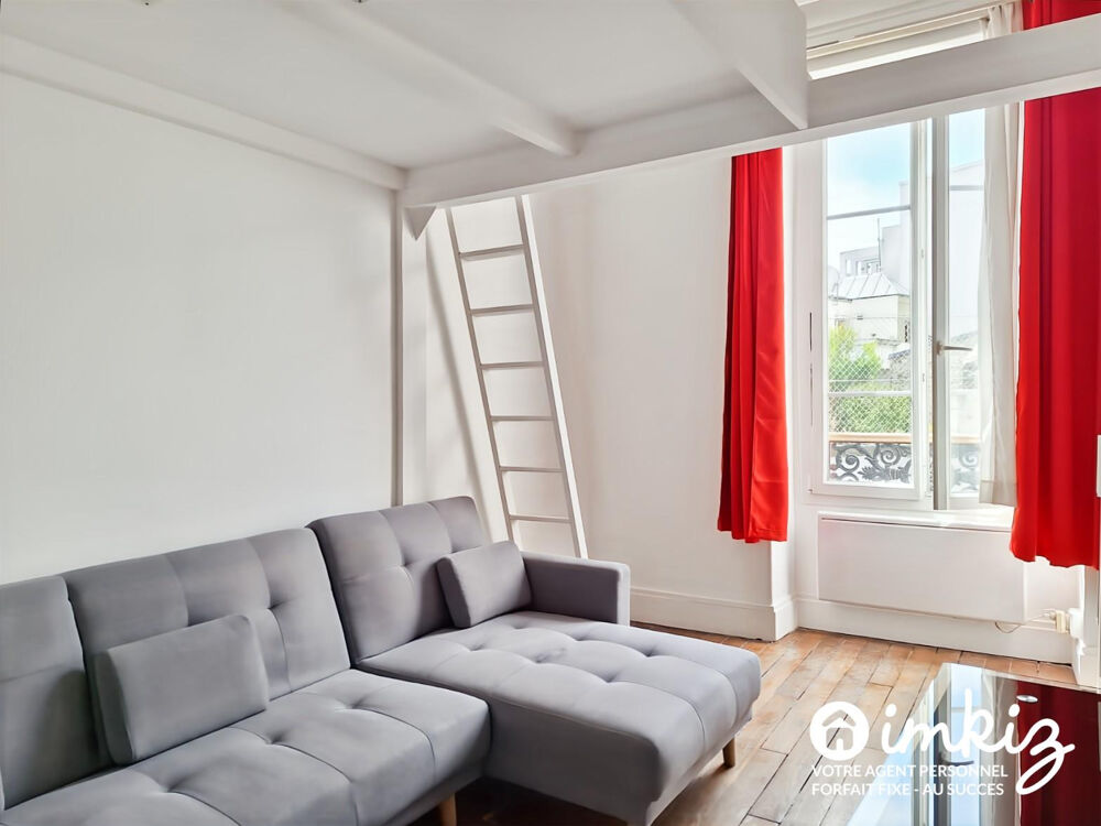 Vente Appartement Paris 20?  Studio avec mezzanine et cour privative Paris 20