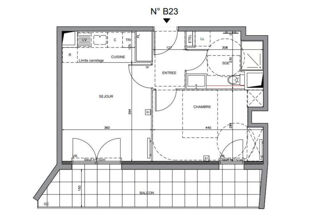  Appartement à louer 2 pièces 40 m²