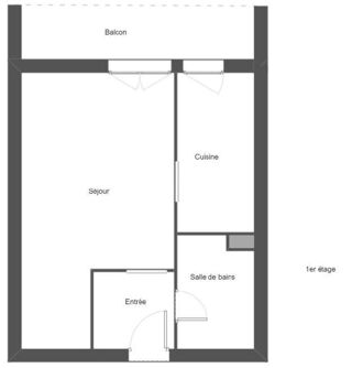  Appartement � louer 1 pi�ce 30 m�