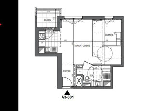  Appartement à louer 2 pièces 41 m²