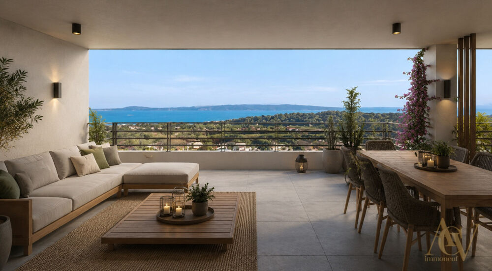T3 d'exception vue mer belle terrasse Bormes Les Mimosas