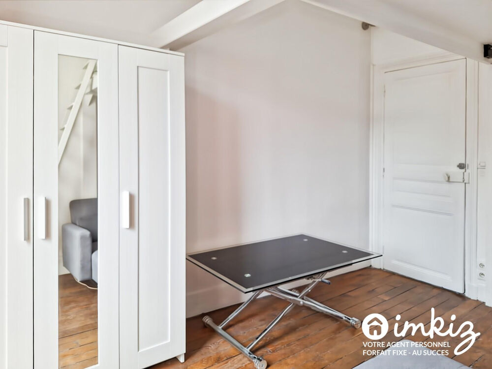 Vente Appartement Paris 20?  Studio avec mezzanine et cour privative Paris 20