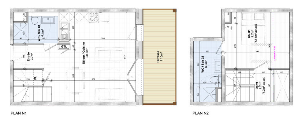 Vente Appartement Appartement T2 duplex de 53 m2 avec Terrasse Notre-dame-de-bellecombe