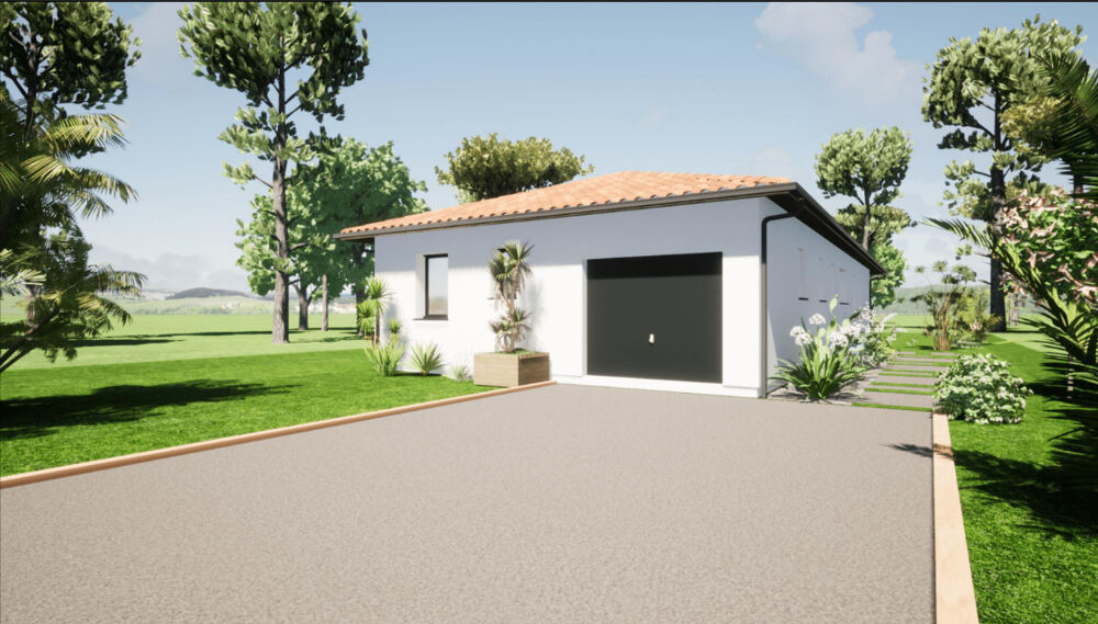 proche lac 3 ch 95m2 + garage sur terrain 850 m2