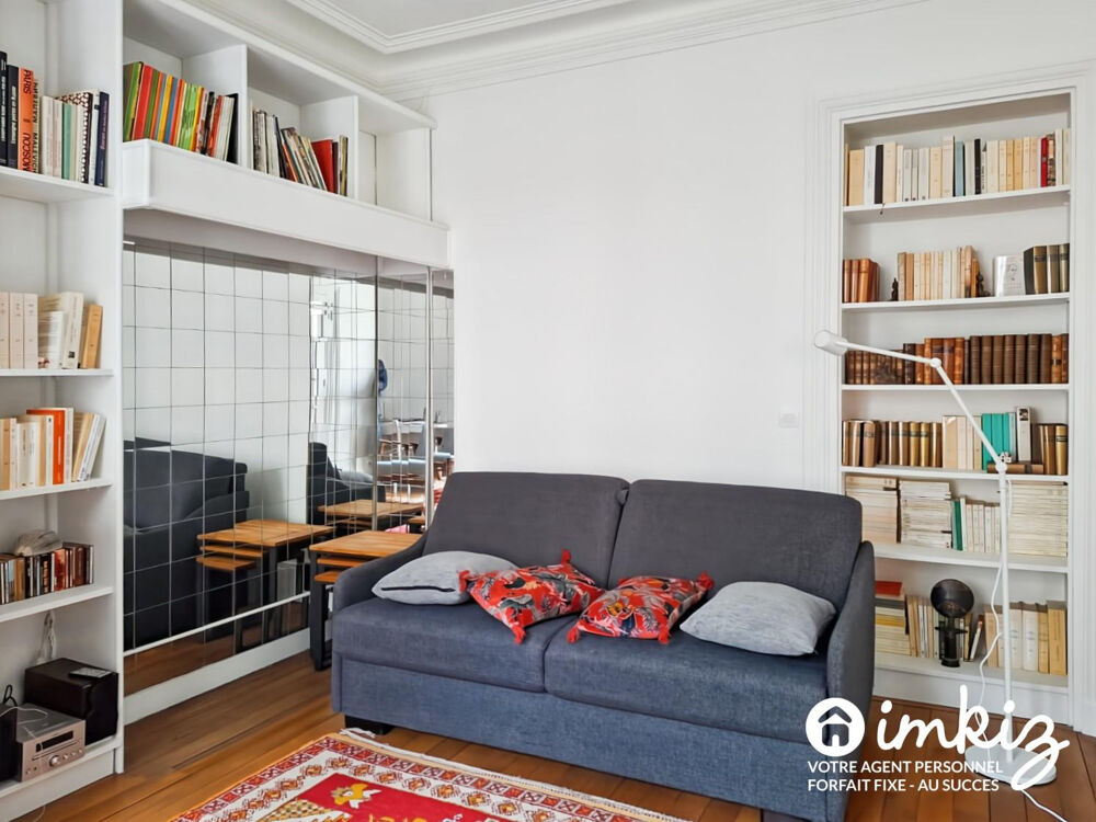 Vente Appartement Paris 18?  3 pièces avec balcon charme ancien Paris 18