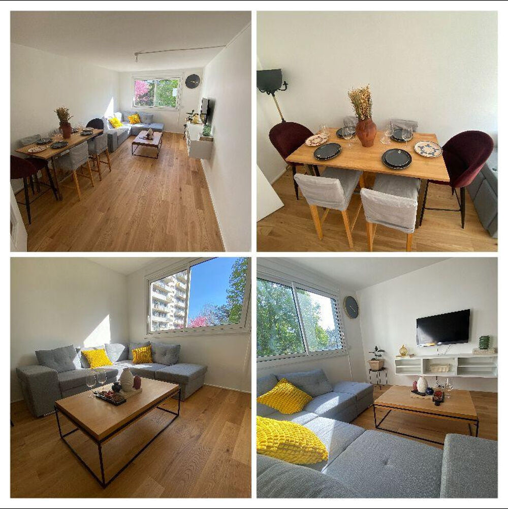 Location Appartement T3 lumineux-meublé 73 m²-Rénové-Balcon, 1 500€ CC. Aubervilliers