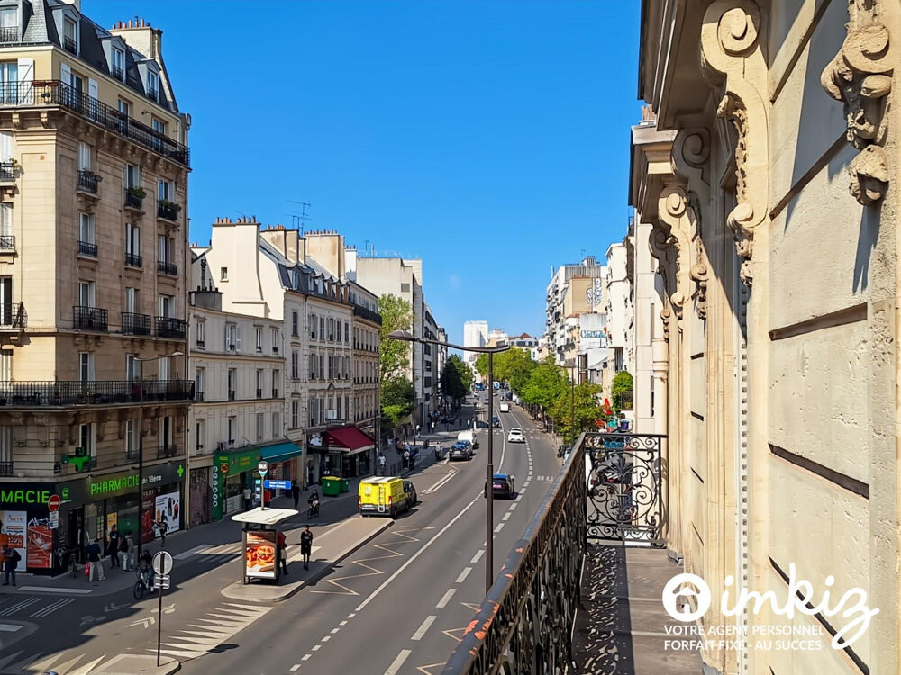 Vente Appartement Paris 18?  3 pièces avec balcon charme ancien Paris 18