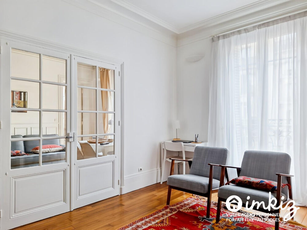 Vente Appartement Paris 18?  3 pièces avec balcon charme ancien Paris 18