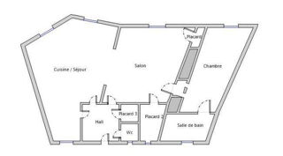  Appartement à louer 2 pièces 59 m²
