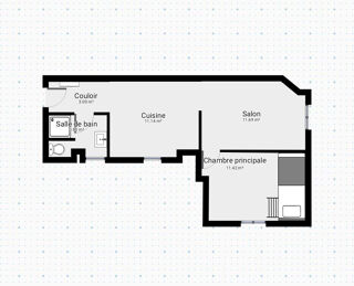  Appartement � louer 2 pi�ces 42 m�