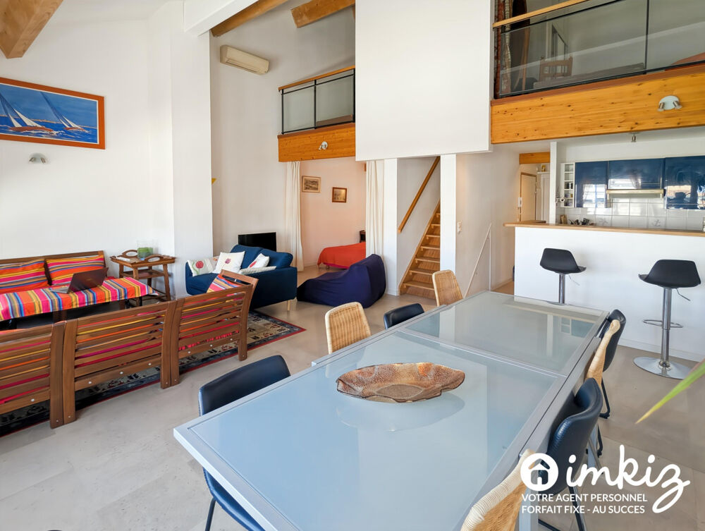 Vente Appartement Loft 87m² - 2 chambres en mezzanine vue sur canal Palavas-les-flots