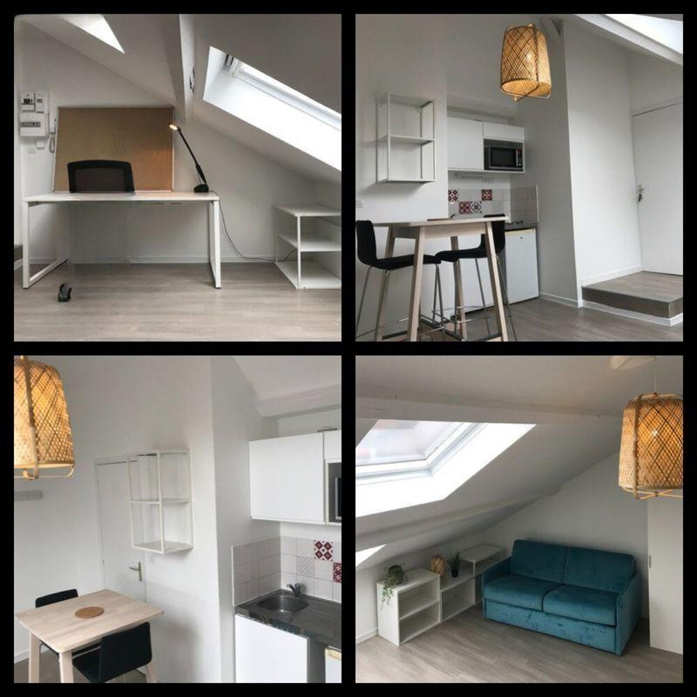 Location Appartement Studio 17 m²  (27m² mansardé) proche parc jb lebas Lille