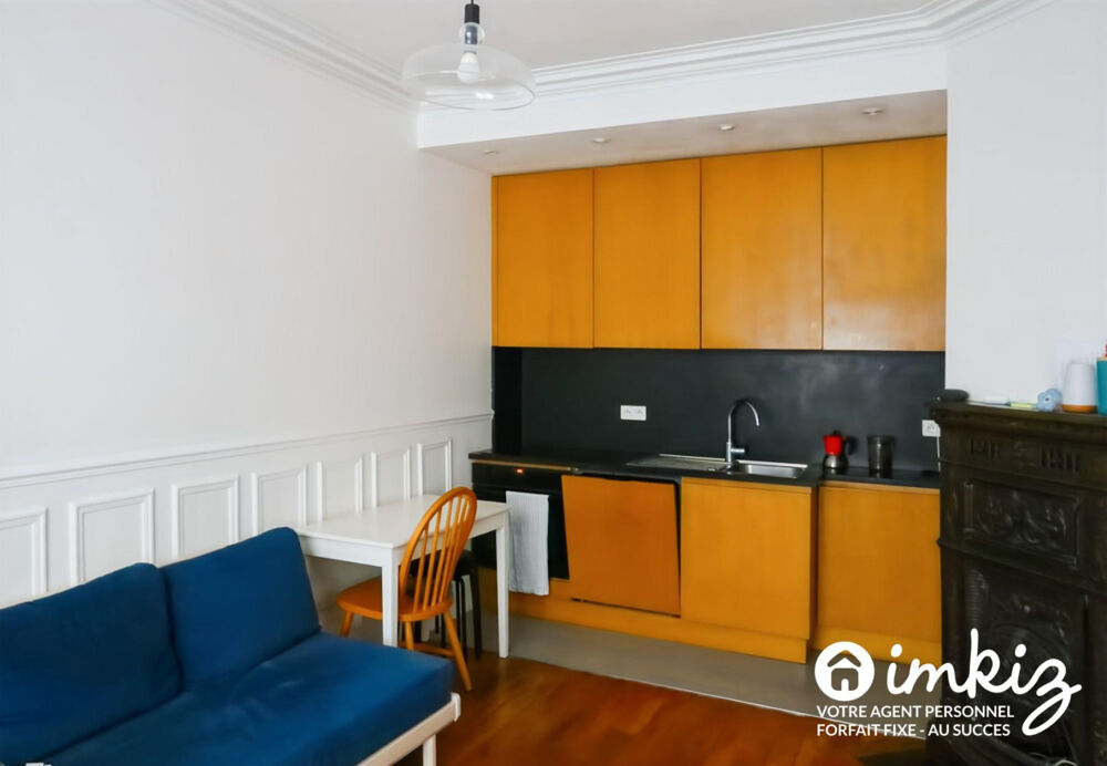 Vente Appartement 3P de 48,15 m² charme de l'ancien, calme sur cour Paris 18