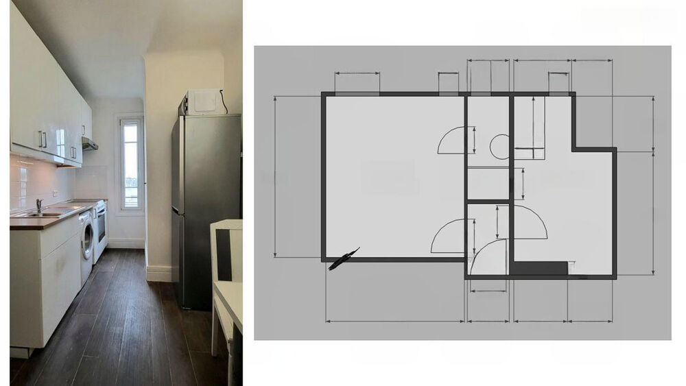 Location Appartement Appartement Paris 18ème – 22m2 – rue Ganneron Paris 18