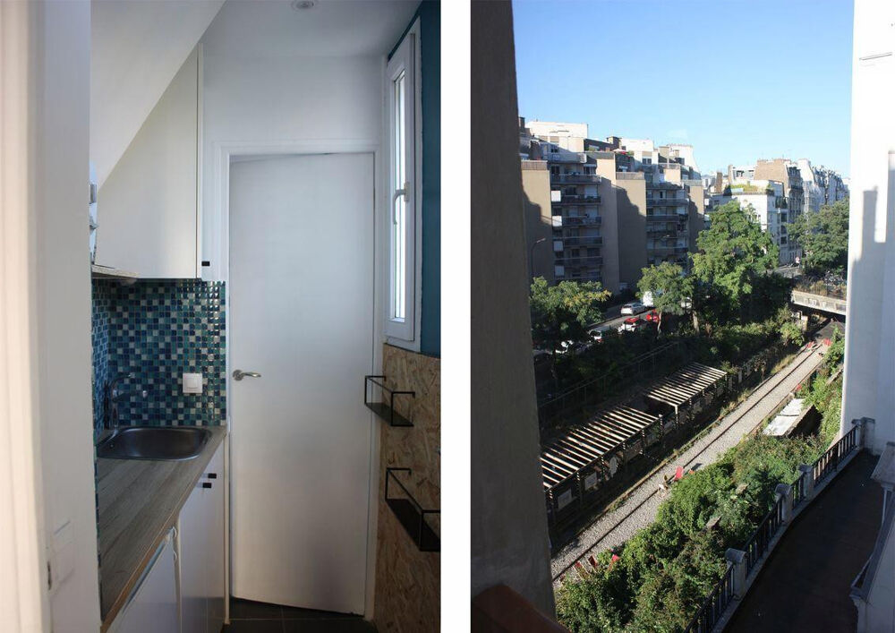 Location Appartement Studio meublé lumineux - Paris 18ème Paris 18