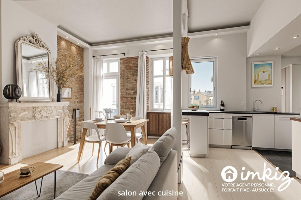 Vente Appartement Appartement T3 rénové cachet ancien en souplex Toulouse