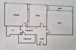  Appartement à louer 2 pièces 59 m²