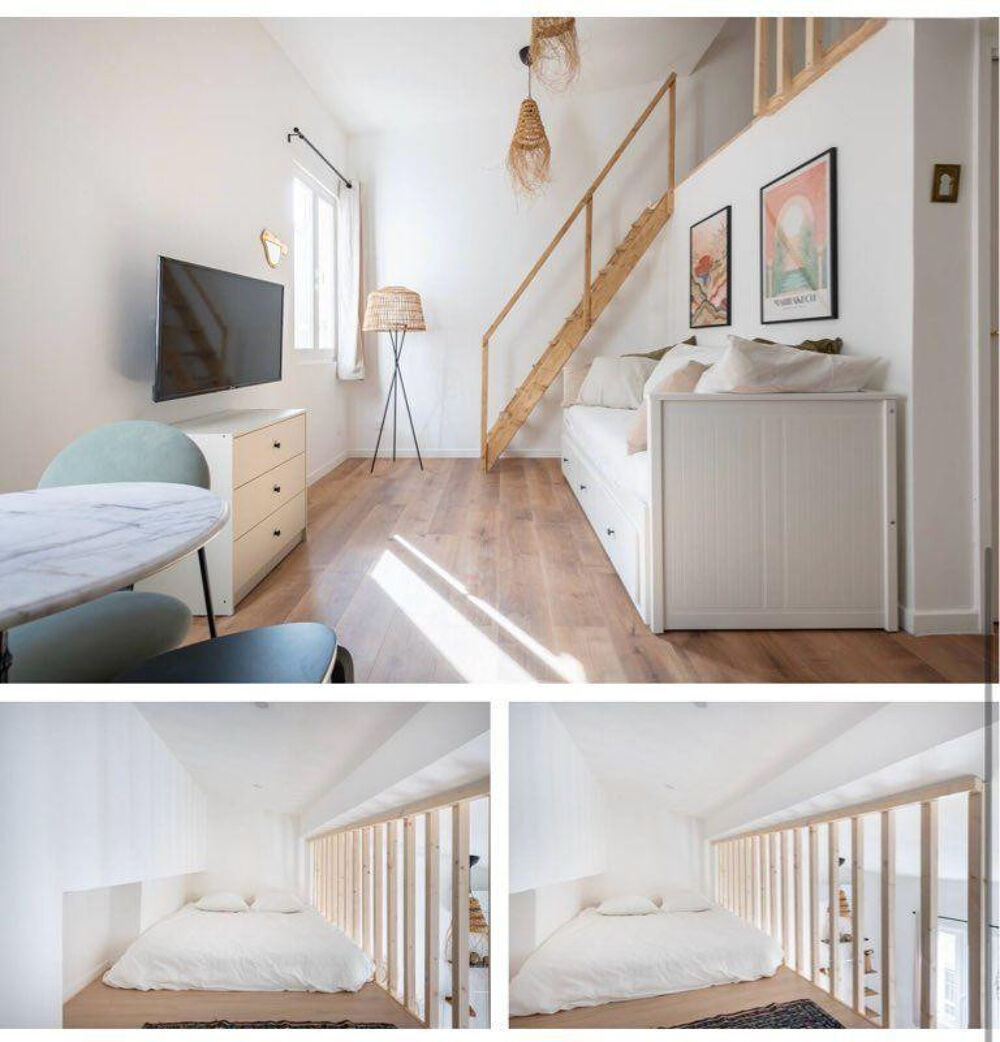 Location Appartement T2 Duplex Cours Julien – 3e étage – 700/mois CC Marseille 6