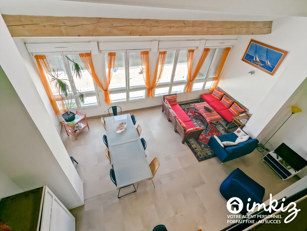 Vente Appartement Loft 87m² - 2 chambres en mezzanine vue sur canal Palavas-les-flots
