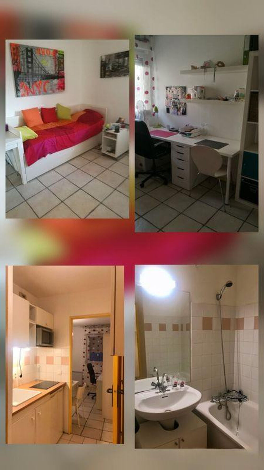 Location Appartement Loue studio équipé Lyon 8e Lyon 8