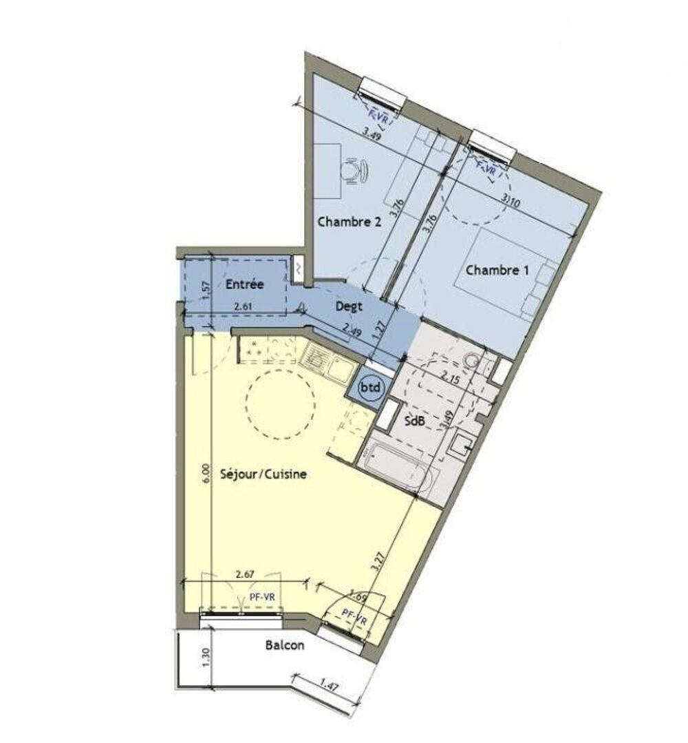 Location Appartement T3 avec balcon et parking à Noisy-le-Grand Noisy-le-grand