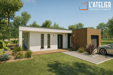   Terrain + construction � Labouheyre Maison - 4 pi�ce(s) - 100 m�